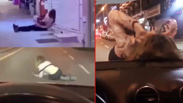 Son dakika... Van'da ibretlik görüntüler! Çığlık çığlığa kendini yerlere attı