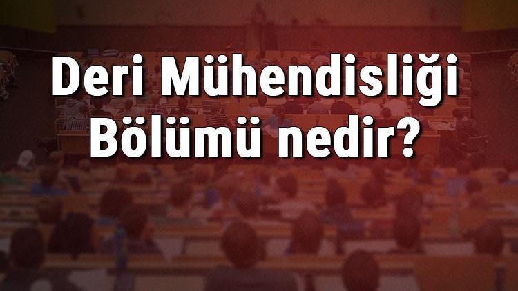 Deri Mühendisliği Bölümü nedir ve mezunu ne iş yapar? Bölümü olan üniversiteler, dersleri ve iş imkanları