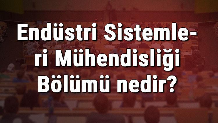 Endüstri Sistemleri Mühendisliği Bölümü nedir ve mezunu ne iş yapar? Bölümü olan üniversiteler, dersleri ve iş imkanları