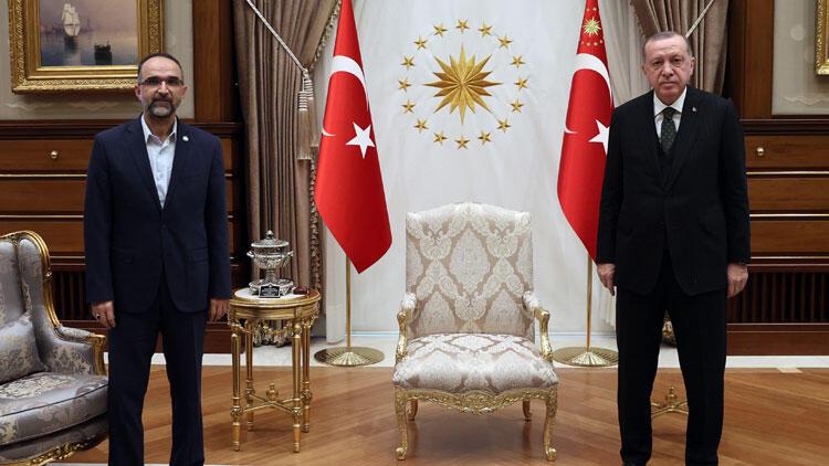 Cumhurbaşkanı Erdoğan, HÜDA PAR Genel Başkanı Sağlamı kabul etti
