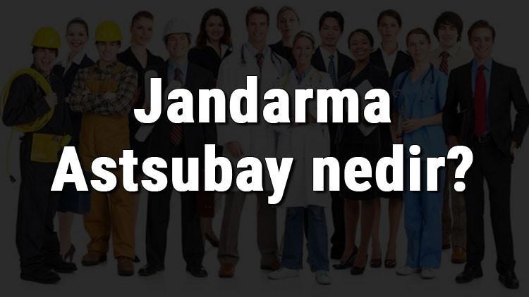 Jandarma Astsubay nedir, ne iş yapar ve nasıl olunur? Jandarma Astsubay olma şartları, maaşları ve iş imkanları