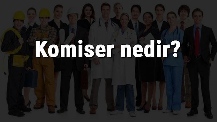 Komiser nedir, ne iş yapar ve nasıl olunur? Komiser olma şartları, maaşları ve iş imkanları