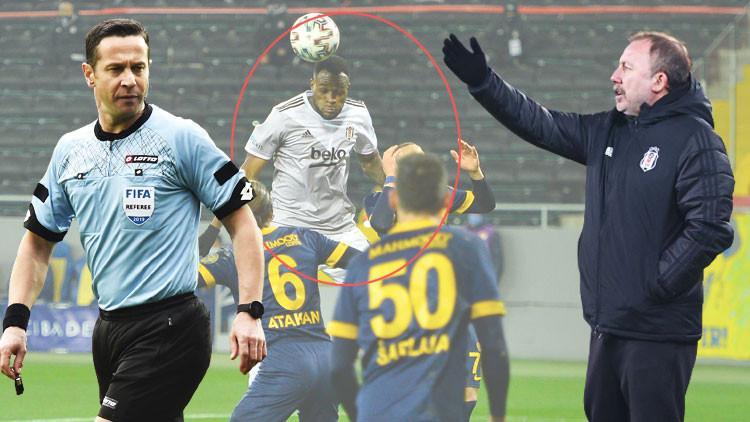 Ankaragücü-Beşiktaş maçına damga vuran diyalog! Gol iptal edilince Sergen Yalçın ve VAR...