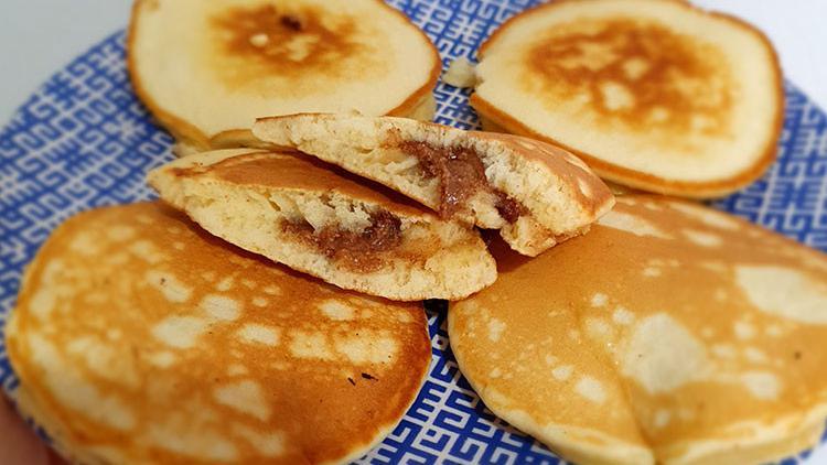 Minikler için leziz bir sürpriz: Fındık kremalı pankek