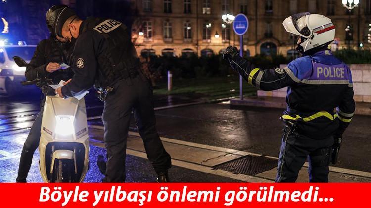 Fransa'da inanılmaz yeni yıl önlemi: Tam 100 bin polis seferber oldu!