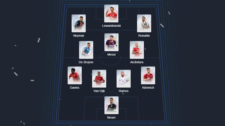 UEFA, yılın 11'ini açıkladı! 6 milyon oy...