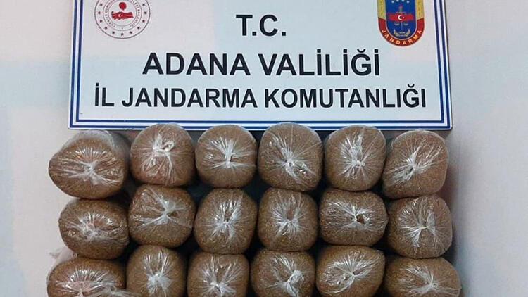 Adana’da 170 kilo kıyılmış tütün ele geçirildi