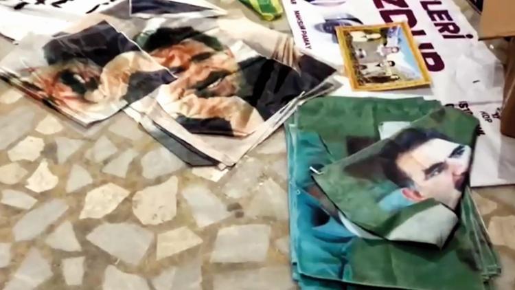 Gürültü cezası Öcalan afişli HDP binasına operasyon 1594 TL
