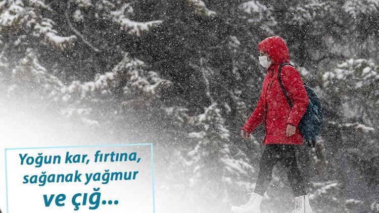 Meteoroloji'den İstanbul, Ankara, İzmir dahil çok sayıda kente uyarı: Yoğun kar, kuvvetli rüzgar...