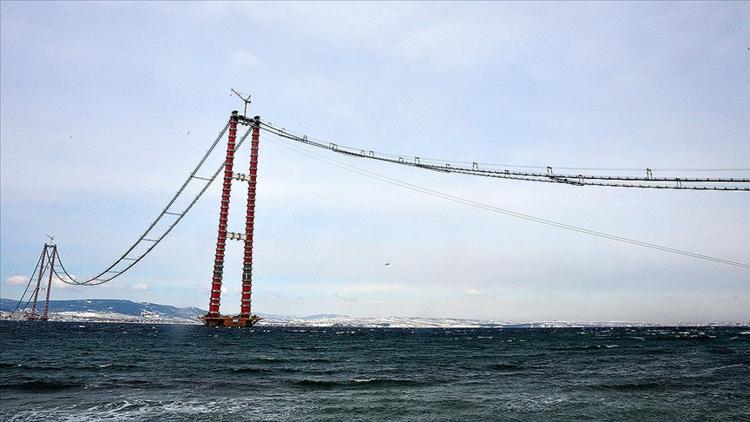 1915 Çanakkale Köprüsü'nde çalışmalar devam ediyor