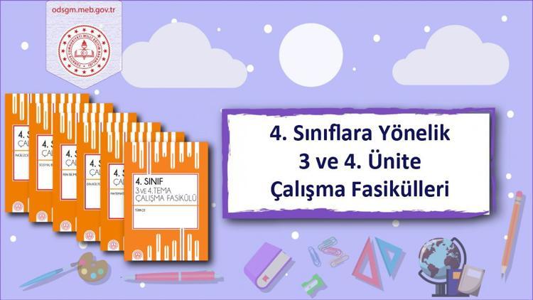 İlkokul 4'üncü sınıflar için çalışma fasikülleri yayımlandı