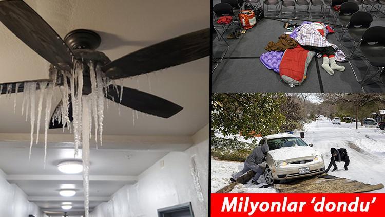 ABD görülmemiş felaketi yaşıyor: Teksas eyaleti dondu, milyonlarca insan etkilendi!