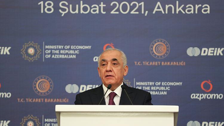 Azerbaycan Başbakanı Ali Esedov, "Türkiye-Azerbaycan İş Forumu'nda konuştu