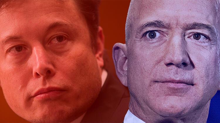 İki dev arasında bir kan davası... Elon Musk Jeff Bezosa karşı