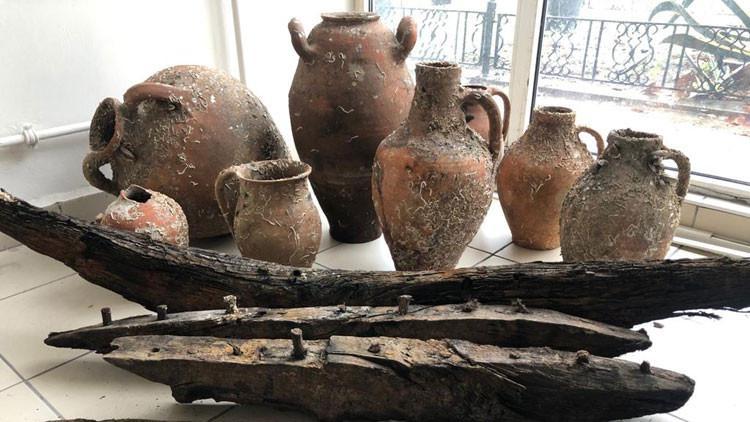 Balıkçı ağlarına, Roma dönemine ait amforalar takıldı