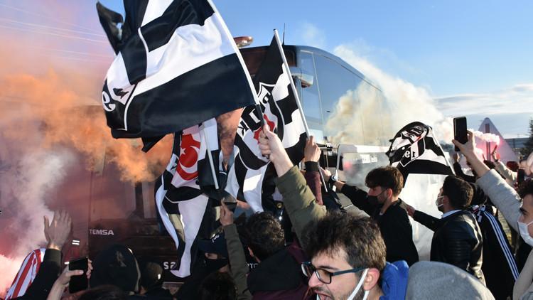 Beşiktaş'a Malatya'da coşkulu karşılama