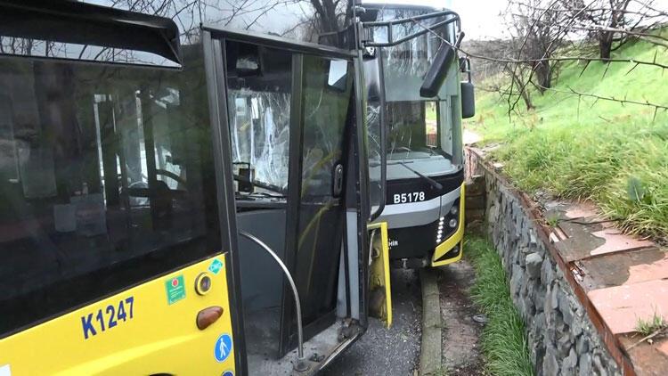 basaksehir de iett otobusleri kafa kafaya carpisti son dakika haberleri internet