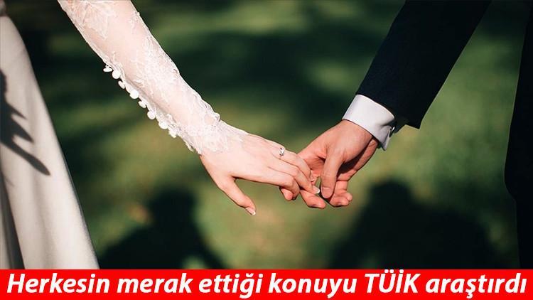 TÜİK açıkladı! Türkiye'nin evlenme yaşı belli oldu
