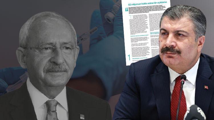 Son dakika haberi: Bakan Koca'dan Kılıçdaroğlu'nun bedava koronavirüs aşısı iddiasına sert tepki: 'Kötü niyetli yaklaşımı meşru göremeyiz'