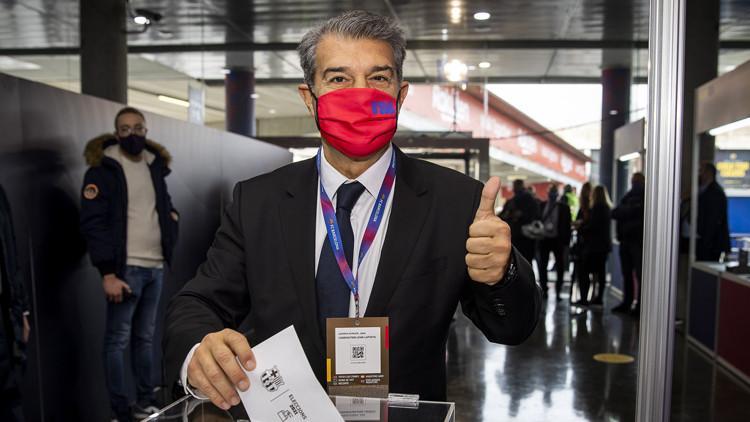 Barcelona'da yeni başkan Joan Laporta