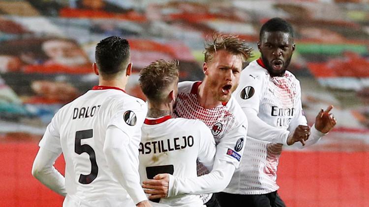 Milan, UEFA Avrupa Ligi'nde avantajı Kjaer ile kaptı! Manchester United...