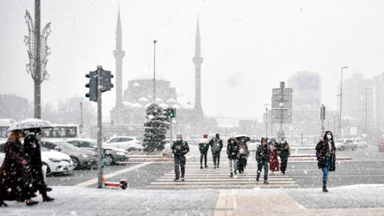 kayseri de kar yagisi etkili oldu son dakika flas haberler