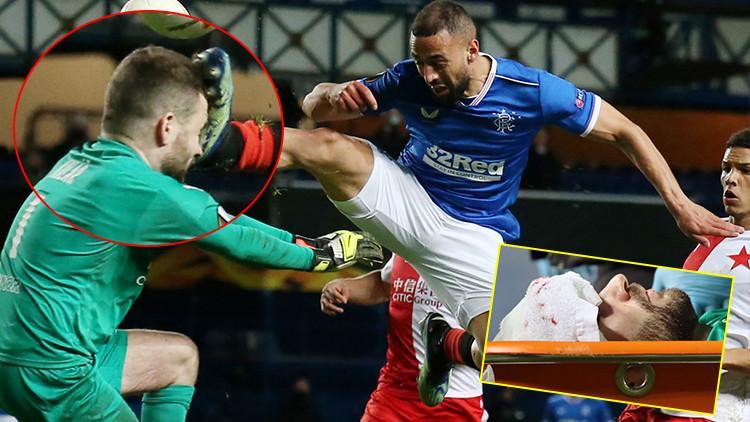 UEFA Avrupa Ligi'nde geceye damga vuran an! Rangerslı oyuncunun hareketi ve kırmızı kart...