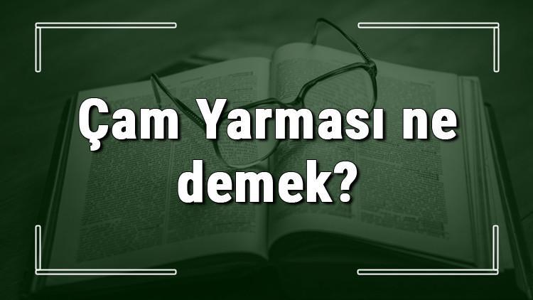 Çam Yarması ne demek? Çam Yarması deyiminin anlamı ve örnek cümle içinde kullanımı (TDK)