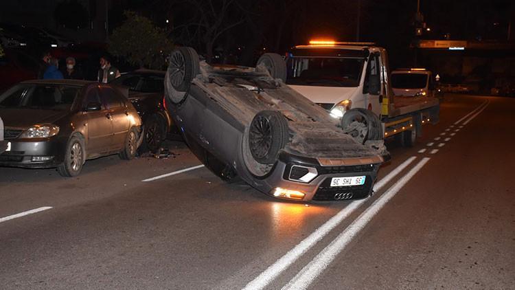 izmir de takla atan cip park halindeki araclara carpti 1 yarali son dakika haberleri internet