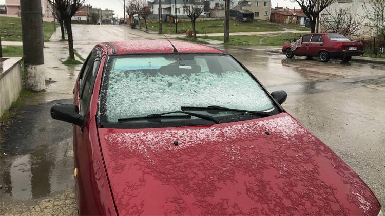 Edirne ve Kırklareli'nde nisan karı