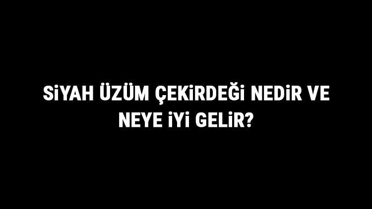 Siyah Üzüm Çekirdeği Nedir Ve Neye İyi Gelir? Siyah Üzüm Çekirdeği Faydaları