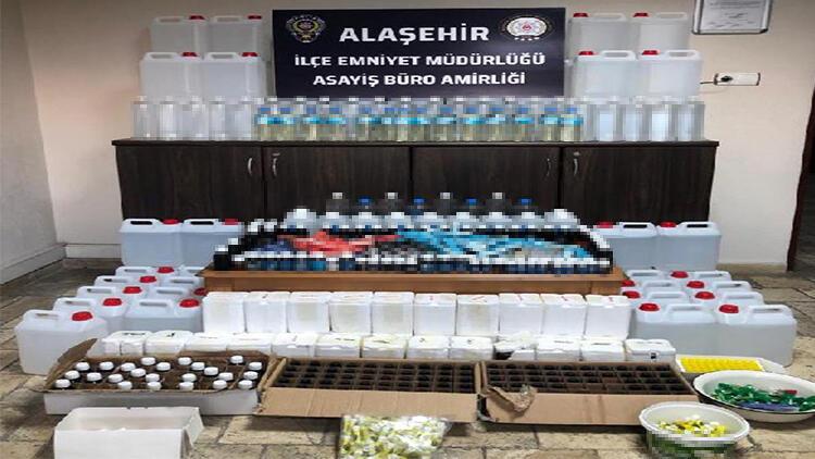 Alaşehir'de 297 litre 'kaçak içki' ele geçirildi