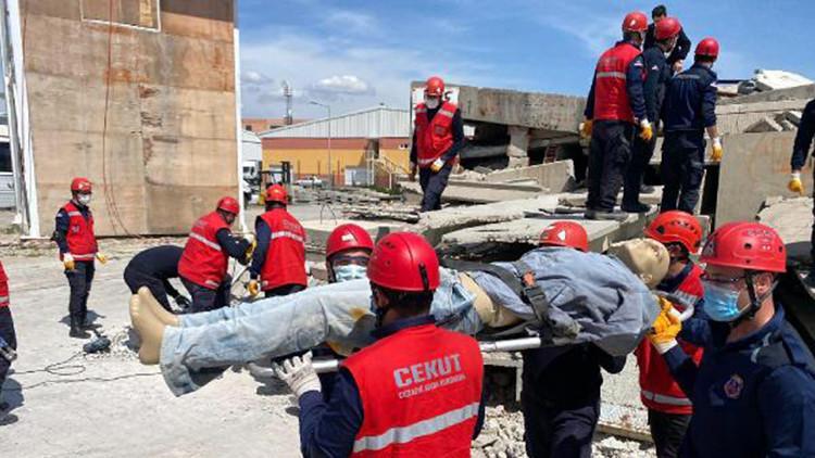 CEKUT'tan afet tatbikatı