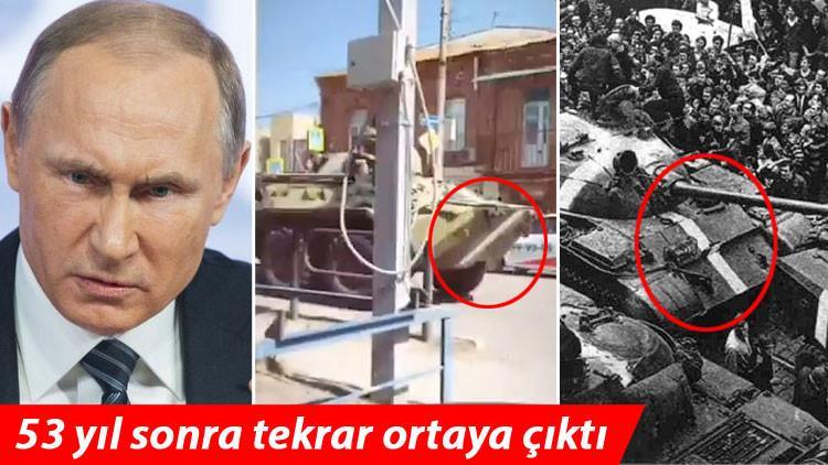 Rusya'dan yeni adım: Tanklara 'savaş boyası' yapıldı