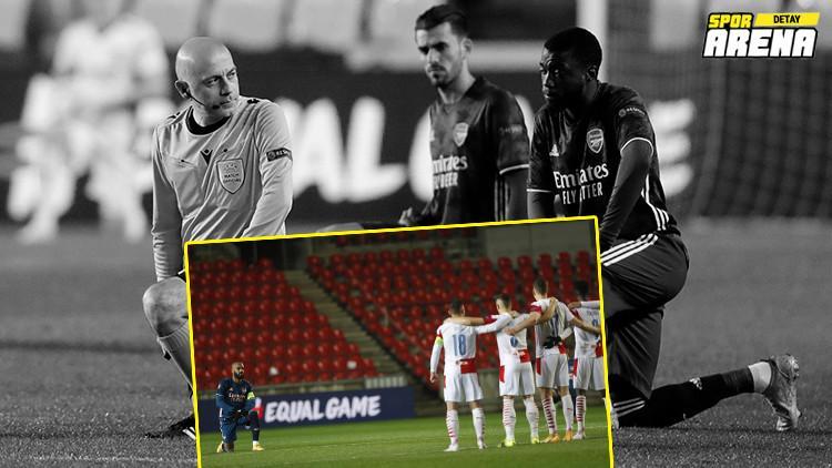 Cüneyt Çakır'ın yönettiği Slavia Prag - Arsenal maçında büyük saygısızlık! Skandal tepki...