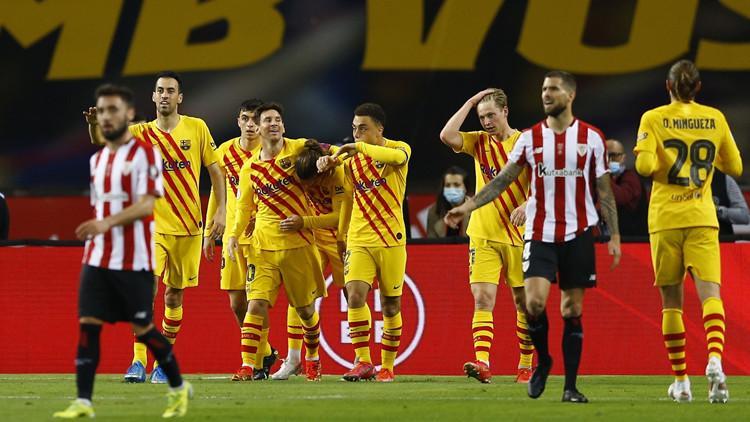 İspanya Kral Kupası'nda Athletic Bilbao'yu farklı yenen Barcelona 31. kez kupanın sahibi oldu