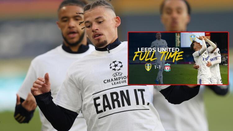 Leeds United'ın protestosu geceye damga vurdu! Liverpool'un adını bile anmadı