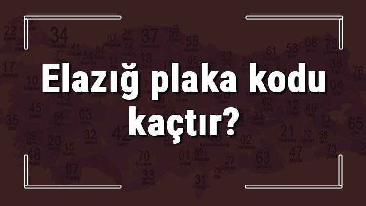 Elazig Plaka Kodu Kactir Elazig Ve Ilcelerinin Plaka Harfleri