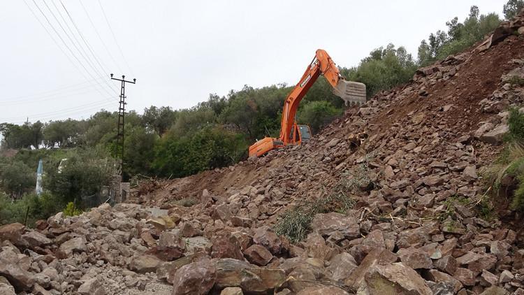 Hayalet şehir Assos'ta kaya ıslahı başladı