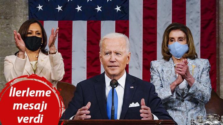 ABD Başkanı Joe Biden Kongredeki ilk konuşmasını yaptı: Tarihe geçen detay dikkat çekti