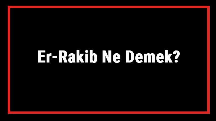 Er-Rakib Ne Demek? Er Rakib Esması Türkçe Anlamı Ve Ya Rakib Zikrinin Fazileti İle Faydaları