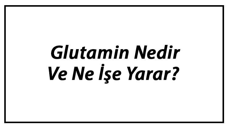 Glutamin Nedir Ve Ne İşe Yarar? Glutamin Kullanımı, Yararları Ve Zararları Hakkında Bilgi