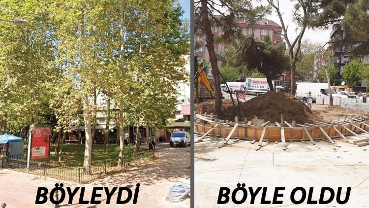 Yeşil değil beton park