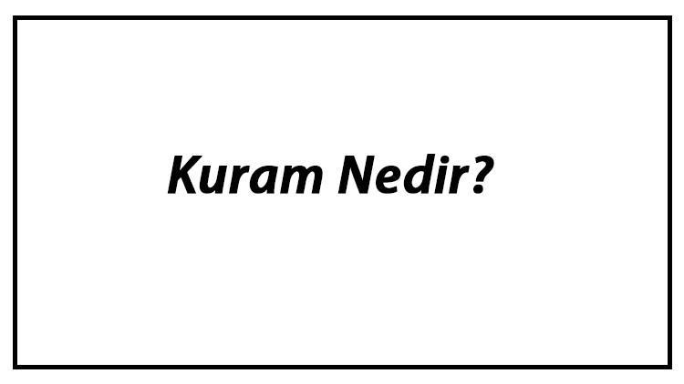 Kuram Nedir? Kuram Biçimleri Nelerdir?