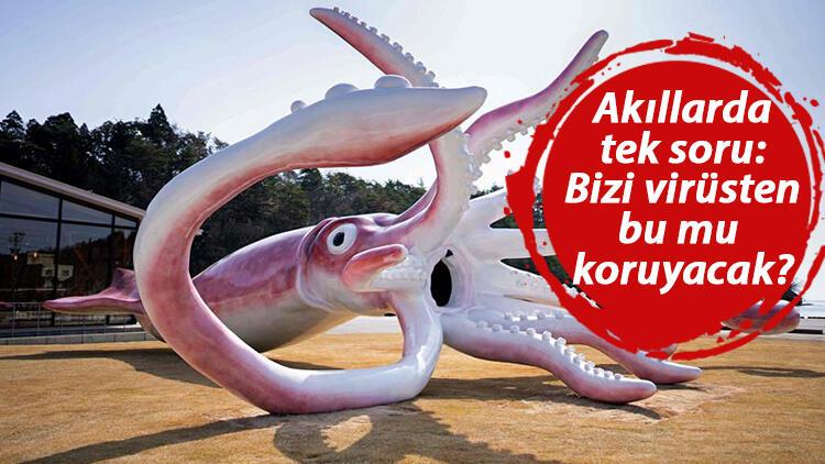 Japonyada heykel krizi: Kovid yardımını mürekkep balığına harcadılar