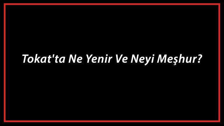 Tokat Yemekleri - Tokat'ta Ne Yenir Ve Neyi Meşhur? Tokat Mutfağı Yemeklerinin İsimleri Ve Listesi