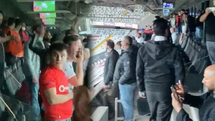 Son dakika: Vodafone Park'ta çarpıcı görüntüler! Beşiktaş taraftarı stada alındı