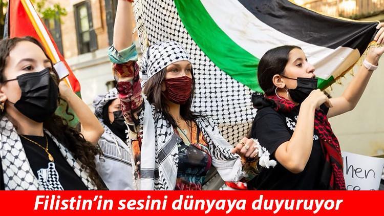 İsrail devleti Filistin'e destek veren ünlü modeli hedef gösterdi!