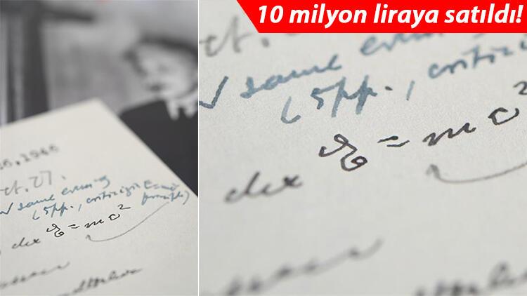 Kendi el yazısıyla... Dünyanın en ünlü denklemi 1.2 milyon dolara satıldı!