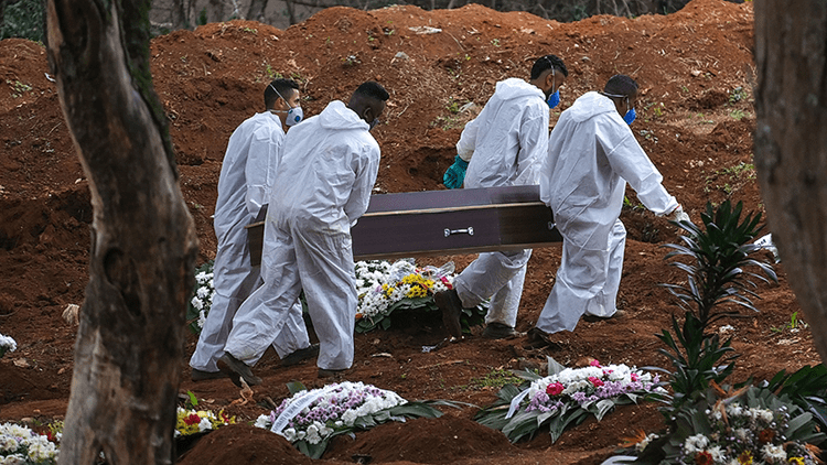 Brezilya'da Kovid-19 nedeniyle hayatını kaybedenlerin sayısı yarım milyonu geçti